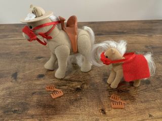 Sylvanian Families Willow & Strawberry Ponies Vintage 1980 
