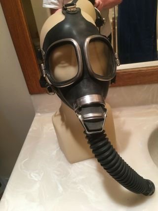 Vintage Mine Safety Appliances Co (msa) Ammonia Industrial Gas Mask.
