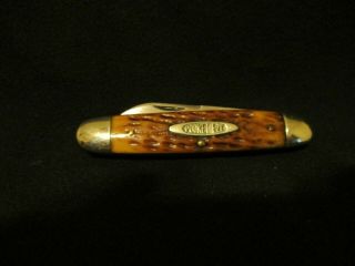 Vintage Robeson Pocket Eze Pocket Knife 632699 Pretty Jigged Honey Bone Handles