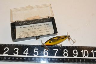 Old Wooden Poes Minnow Lure Bait In The Box Neat Style 1