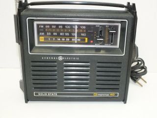 VINTAGE General Electric CB Monitor 40 Portable AM FM CB Radio GE Model 7 - 2914A 2