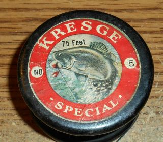 Early Kresge Special Wood Line Spool/rare