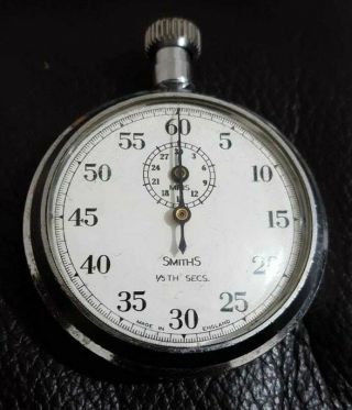 Vintage Smiths 1/5th Secs Pocket Stop Watch Order
