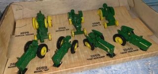 Vintage John Deere Tractor Miniature Die Cast Models
