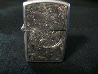 Vintage Sterling Silver Lighter Case Made In Italy