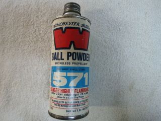 Vintage Winchester Western Ball Powder Can Dupont Smokeless Imr 3031 Tin
