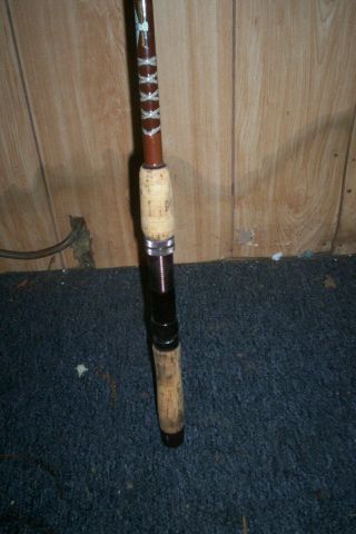 Vintage Fenwick Woodstream 960 Lunker Stik 6 ' Spinning Rod 2
