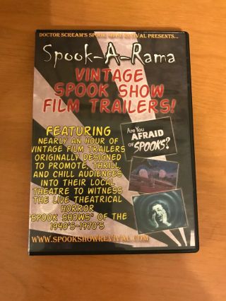 Spook - A - Rama Vintage Spook Show Film Trailers Dvd