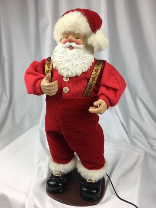 Vintage Dancing Santa Claus “jingle Bell Rock” Holiday Christmas 1998 See Video