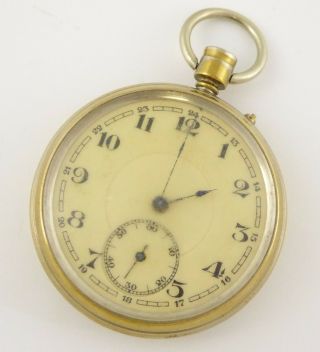 Vintage Brass Mechanical Pocket Watch Steampunk Layby