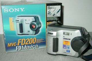Fd Mavica Sony Digital Camera Vintage Mvc - Fd200 2 Meg,  Memory Card