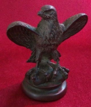 Vintage,  Collectable.  Black Forest Style Wooden Eagle Carving.