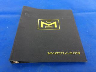 Vintage 1950s 1960s Mcculloch Chainsaw Dealership Binder Book Advertising 2