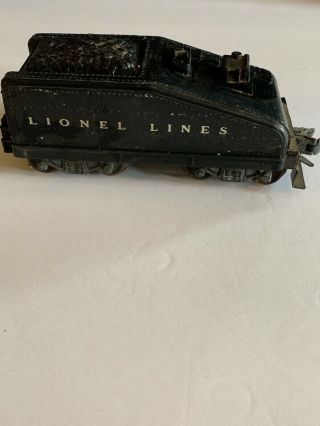 Vintage Lionel Lines O Gauge Slope Back Train Coal Car Tender