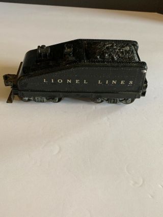 Vintage Lionel Lines O Gauge Slope Back Train Coal Car Tender 3