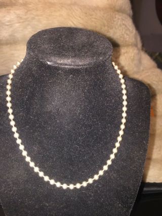 Vintage Sterling Silver 925 Heavy Bead Chain Necklace 20,  Grams