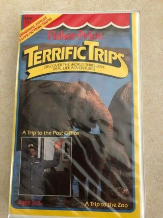 Fisher Price Terrific Trips A Trip To The Zoo & Post Office Vintage Vhs 1987