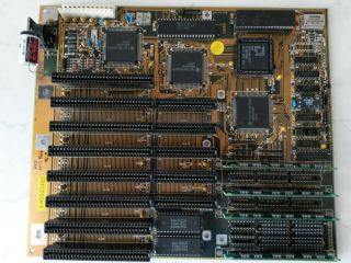 Vintage 286 Pc Motherboard 12 Mhz,  1 Mb Ram,  Co - Processor
