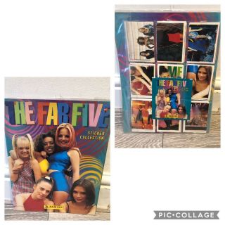 The Fab Five - Spice Girls 1990s Vintage - 100 Complete Panini Sticker Album