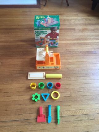 Vintage Fisher Price Arts & Crafts Creative Clay Tool Set 787 Complete