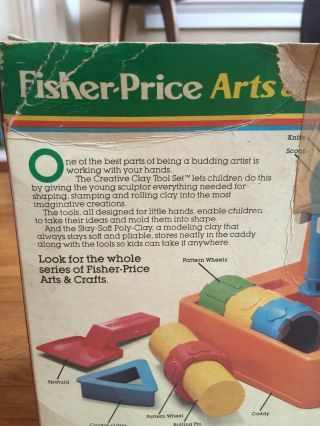 Vintage Fisher Price Arts & Crafts Creative Clay Tool Set 787 Complete 4