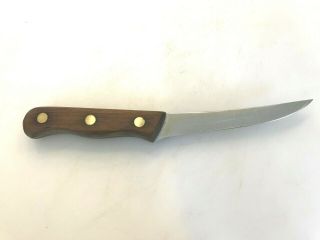 Vintage Chicago Cutlery Walnut Handle 103S Steal Knife 4 - 1/2 