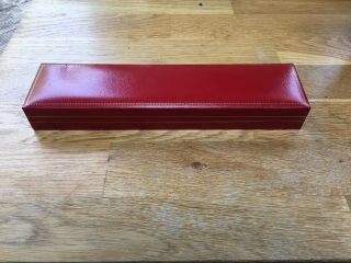 Rolex Vintage Lady Tudor Rose Red Leather Watch Box.  1950/60s