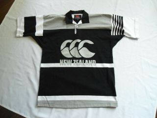 Vintage Rare Zealand Canterbury Rugby Jersey Shirt Size Small V.  G.  C