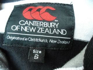 VINTAGE RARE ZEALAND CANTERBURY RUGBY JERSEY SHIRT SIZE SMALL V.  G.  C 3