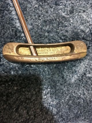 Ping Karsten 69t Vintage Putter Very Rare Putter Made In Usa