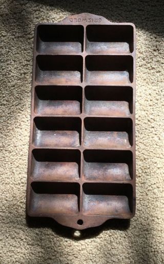 Vintage Number 11 Griswold Cast Iron Muffin Pan Erie Pa Usa 950