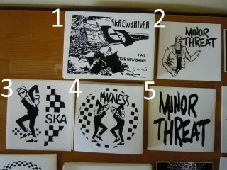 Vintage Punk Rock Ska Stickers Specials Sham Selecter Madness Operation Ivy More