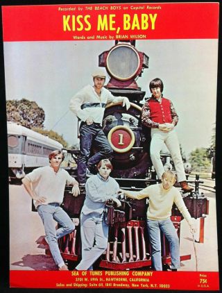 Beach Boys Kiss Me,  Baby 1966 Vintage Sheet Music