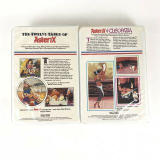 Set Of Rare Vintage Walt Disney Home Video Beta Video Cassette Tapes ASTERIX 2