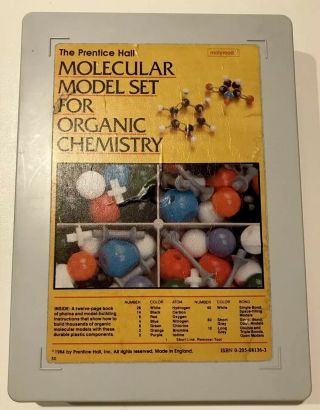 Molecular Model Set For Organic Chemistry Molymod Prentice Hall 1984 Vintage
