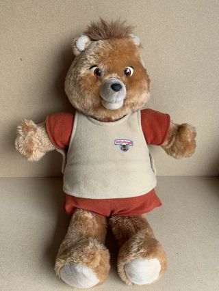 Vintage Teddy Ruxpin 1985 Toy Stuffed Animal Bear Worlds Of Wonder 80s