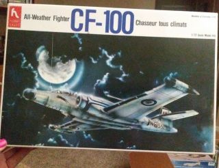 Hobby Craft 1/72 Cf - 100 All - Weather Fighter Vintage Plastic Model Kit Hc 1391