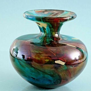 Stunning Vintage Mdina Glass Vase (bw127)
