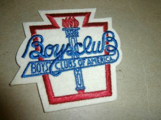 Vintage Boys Club Of America Embroidered Felt Patch