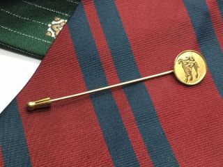 Vintage Burberry Burberrys Made In Italy Horse Logo Lapel Stick Tie Pin