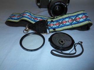 Vintage Asahi Pentax K1000 35mm SLR Film Camera Tokina AT - X 28 - 85 1:35 - 4.  5 Lens 8