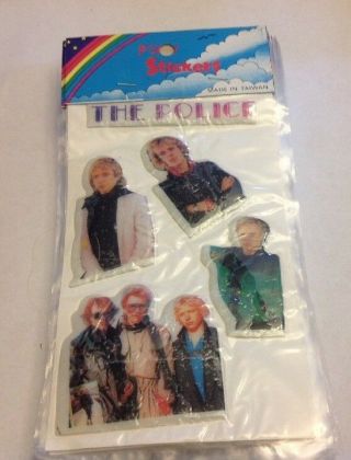 The Police Sting Vintage Vinyl Puffy Stickers 1980 