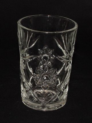 Perfect Vintage " Early American Prescut " 10 Oz.  Water Tumbler - 6 Available