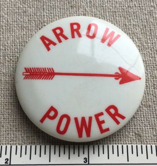 Vintage 1960s Arrow Power Boy Scouts Oa Order Of The Arrow Button Www Lodge ?