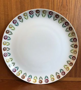 Vintage Upsala Ekeby Sweden Inges Bellis Dinner Plate Mid Century Scandinavian 6