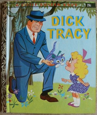 Vintage Little Golden Book Dick Tracy " A " 1st Great