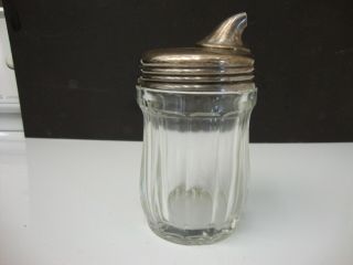 Vintage Victor S.  Co Silver Plate/glass Sugar Jar/dispenser