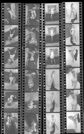 Harrison Marks Model " Gwen Ford " 1969 Vintage Nude 35mm,  24 Negatives