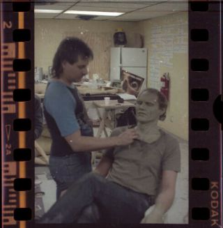 Ha12o Vintage Day Of The Dead Horror Movie Film Makeup Artist Negative Photo