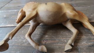 Vintage Wood Carved Horse Figure Statue 9.  5 